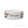 new design customized slogan Cat biscuit treats cat bowls made in China